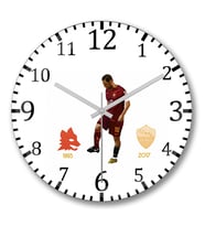 Totti 1993 2017 Duvar Saati Bombeli Gercek Cam