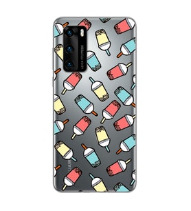 Smoty Tasarımlı Süper Şeffaf Silikon Telefon Kılıfı Huawei P40