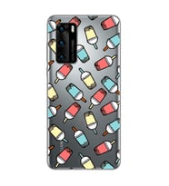 Smoty Tasarımlı Süper Şeffaf Silikon Telefon Kılıfı Huawei P40