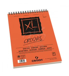 Canson XL Croquis Eskiz Defteri 90g 50 Yaprak Üstten Spiralli A5