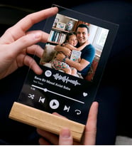 Kişiye Özel Spotify Barkodlu Plak Tablo