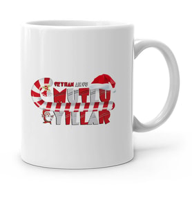 BK Gift Kişiye Özel Mutlu Yıllar Beyaz Kupa Bardak  5