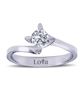 Lova F Renk 0,40 Karat Pırlanta Tektaş Yüzük - 1070037