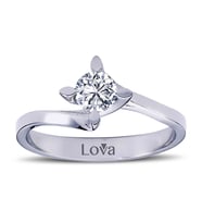 Lova F Renk 0,40 Karat Pırlanta Tektaş Yüzük - 1070037