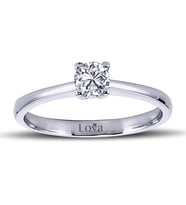 Lova F Renk 0,28 Karat Pırlanta Tektaş Yüzük - 1080012