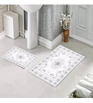 Banyo Halısı Ikili Klozet Takımı Kaymaz Tabanlı (60 xm x 100 cm + 40 cm x 60 cm) 