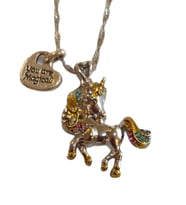 Unicorn Kolye Zirkon Taşlı Hediyelik Kolye