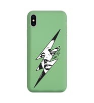 Iphone Xs Flash Tasarımlı Yeşil Lansman Telefon Kılıfı