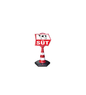 Süt Temalı Uyarı ve Yönlendirme Ok Dubası