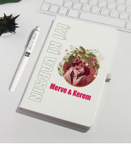 Sevgililer Gününe Özel Kişiye Özel Karikatür Fotoğraflı Defter Kalem Set 93247