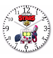 Brawl Stars 8 Bıt  Duvar Saati Bombeli Gercek Cam