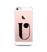Iphone 5s Harf Tasarımlı Telefon Kılıfı U-Harfi 