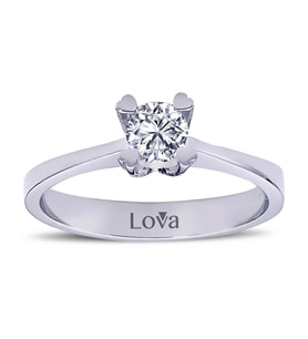 Lova E Renk 0,31 Karat Pırlanta Tektaş Yüzük - 1070003