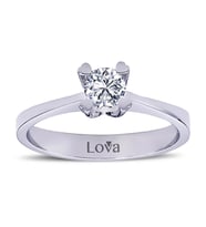 Lova E Renk 0,31 Karat Pırlanta Tektaş Yüzük - 1070003