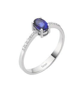 Sirius Pırlanta ve Oval Safir Taşlı Yüzük 0717R0156