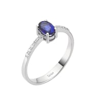 Sirius Pırlanta ve Oval Safir Taşlı Yüzük 0717R0156