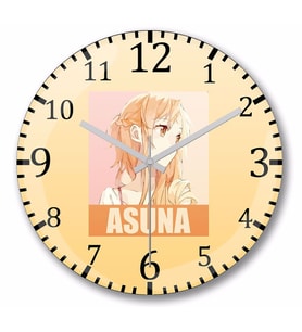 Sword Art Online Asuna Duvar Saati Bombeli Gercek Cam