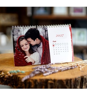 Kişiye Özel Masa Takvimi Fotoğraflı 2027 Masa Takvimi