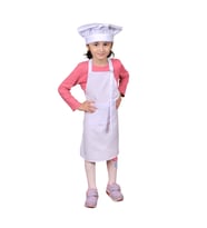 Mutfak Önlüğü Şapkalı(Çocuklar İçin) Beyaz