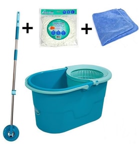 Motek Mt17 Fix Mop Temizlik Seti+1Ad Yedek Başlık+Mıkro Fiber Bez
