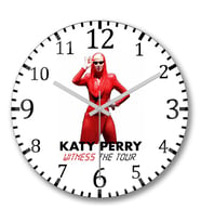 Katy Perry Witness The  Tour Duvar Saati Bombeli Gercek Cam