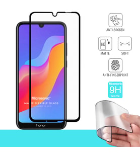 Microsonic Huawei Honor 8A Seramik Matte Flexible Ekran Koruyucu Siyah