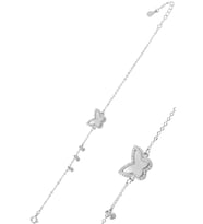 Söğütlü Silver Gümüş  sedef ve zirkon taşlı bileklik