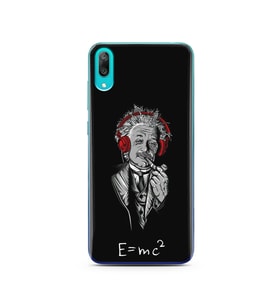 Einstein Tasarım Süper Şeffaf Silikon Telefon Kılıfı Huawei Y7 Pro 2019