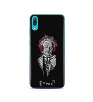 Einstein Tasarım Süper Şeffaf Silikon Telefon Kılıfı Huawei Y7 Pro 2019