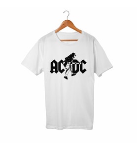 Ac Dc Çocuk Beyaz Tişört