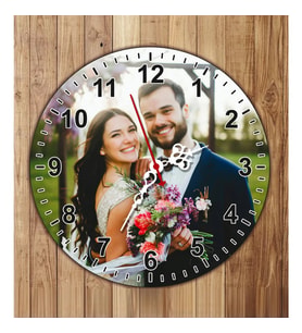 Kişiye Özel Fotoğraflı Baskılı Duvar Saati (STD)