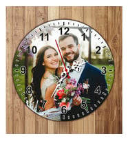 Kişiye Özel Fotoğraflı Baskılı Duvar Saati (STD)