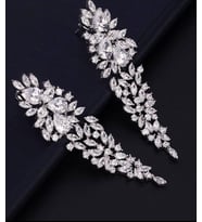 Monemel Swarovski Taşlı Küpe (Altın Kaplama) Sevgililer Günü Hediyesi