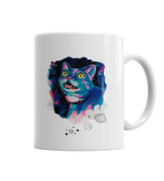 Space Cat Kedi Kupa Bardak Porselen