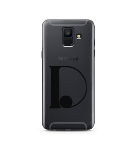 Samsung A6 (2018) Harf Tasarımlı Telefon Kılıfı D-Harfi 