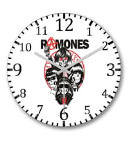 Ramones Duvar Saati Bombeli Gercek Cam
