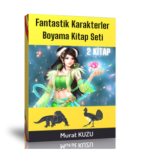 Fantastik Karakterler Boyama Kitap Seti (2 Kitap)