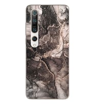 Gri Mermer Tasarımlı Süper Şeffaf Silikon Telefon Kılıfı Xiomai Mi10-pro