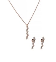 Elmas Montür Gümüş Set İnlove Gümüş Set Takım (Rose)