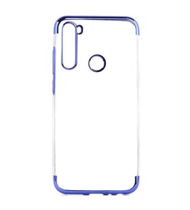 Xiaomi Redmi Note 8T Kılıf Zore Dört Köşeli Lazer Silikon Kılıf (Mavi)