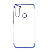 Xiaomi Redmi Note 8T Kılıf Zore Dört Köşeli Lazer Silikon Kılıf (Mavi)