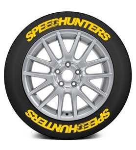 LASTİK YAZISI 4xlü SPEEDHUNTERS SARI1.SINIF KALİTE SOLMAZ STIKER