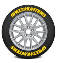 LASTİK YAZISI 4xlü SPEEDHUNTERS SARI1.SINIF KALİTE SOLMAZ STIKER