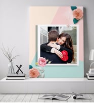 BK Gift Kişiye Özel Fotoğraflı Sanatsal Kanvas Tablo 7  (50x70cm.)