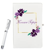 Kişiye Özel Defter Ve Kalem Set Şık Hediye Paketinde