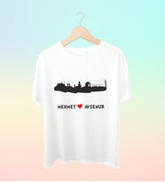 Şehrinize Özel İsim Baskılı Siluet Tshirt