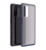 Microsonic Xiaomi Mi 10T Pro Kılıf Frosted Frame Lacivert