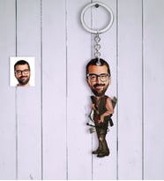 BK Gift Kişiye Özel Bay Okçu Karikatür Anahtarlık