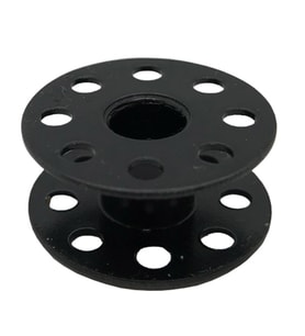 Düz Makine Metal Siyah Tırnaksız Masura / 270010