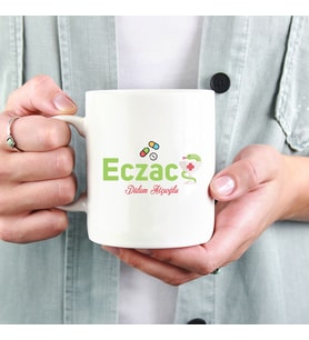 Eczacıya Hediye Kupa Bardak (Beyaz)